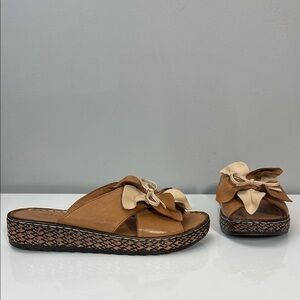 Spring Step Hilary Wedge Sandals Size 41(9.5-10) Artsy